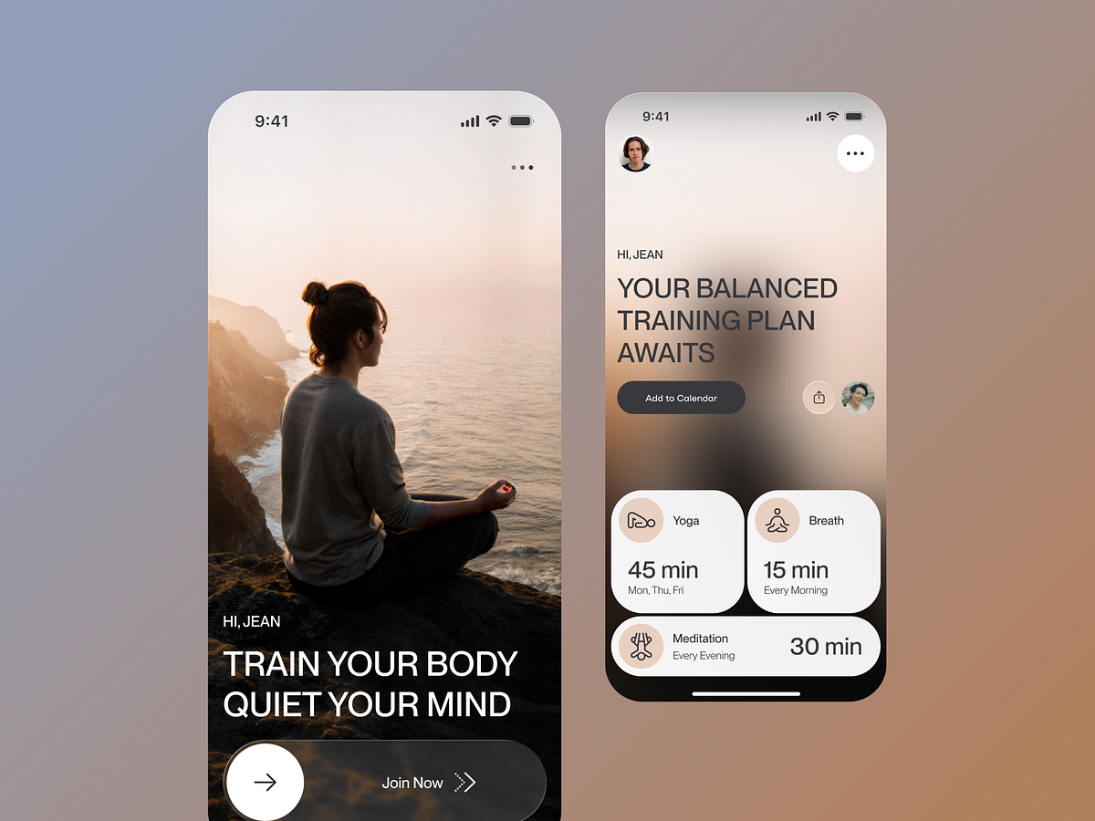 Wellness Training Calendar App Image 2