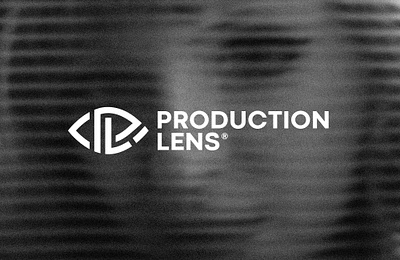 Production Lens design eye logo eyes eyesight initials logo lens lettering lettermark logo production typo typogaphy wordmark