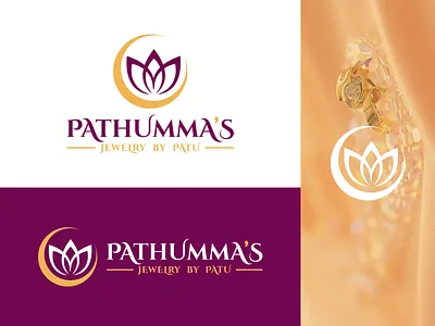 Luxury PATHUMMA’S jewelry Logo design. crescent moon logo diamond logo earth shohag elegant jewelry logo floral logo gold logo jewelry accessory logo jewelry boutique logo jewelry brand logo jewelry collection logo jewelry logo jewelry store logo lotus flower logo lotus jewelry logo lotus logo luxury boutique logo luxury collection logo luxury jewelry logo moon jewelry logo moon logo