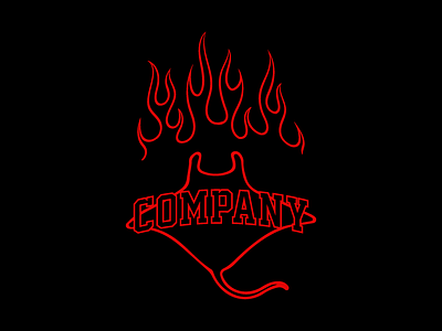 Company academy apparel art clothing company custom design fire gothic hoodie illustration raya roja skate sport street streetwear surf