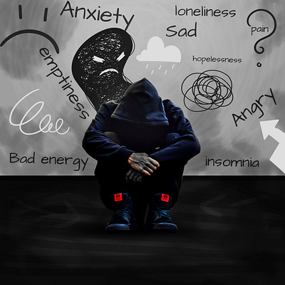 Depression branding design graphic design ill illustration photoshop