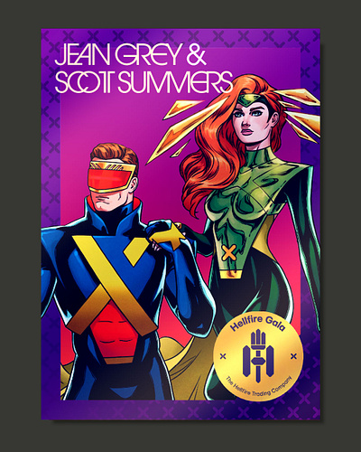 Hellfire Gala Trading Card: 0001/NONE graphic design trading card typography