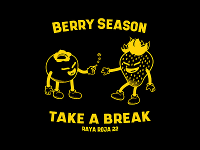 Berry season apparel art beer berry blueberry character chilling clothing company custom design hoodie illustration smoke strawberry streetwear weed