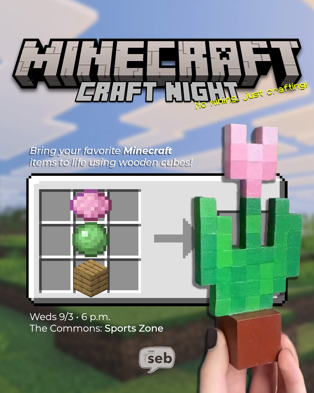 (seb) Minecraft Craft Event Instagram Post adobe illustrator design graphic design illustrator