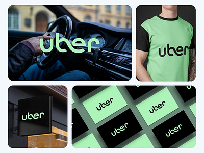 UBER LOGO REDESIGN | BRAND IDENTITY GUIDE branding design graphic design illustration logo minimal logo modern logo tech logo ui vector