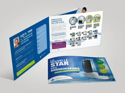 AQUA 2000 BROCHURE communication graphic design print