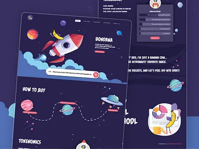 Bondana - Crypto Meme Token - Mobile Application Design animation bitcoin bondana crypto meme token crypto crypto meme funny website landing page meme meme coin meme coin landing page meme coin template meme coin website meme token meme ui mobile application design pepe sol bob solana trump coin web design