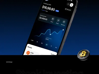 Stock Investing Mobile App automated investments financial application design fintech app uiux fintech prototype interactive prototyping investment app investment app design mobile mobile app mobile app uiux mobile design mobile trading app mobile trading platform portfolio management ui product design best practices stock trading platform user experience (ux) design wealth management app