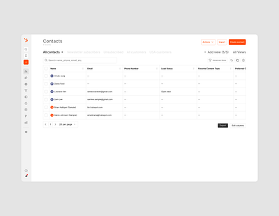 HubSpot | Product Redesign Concept business management product design relations ui