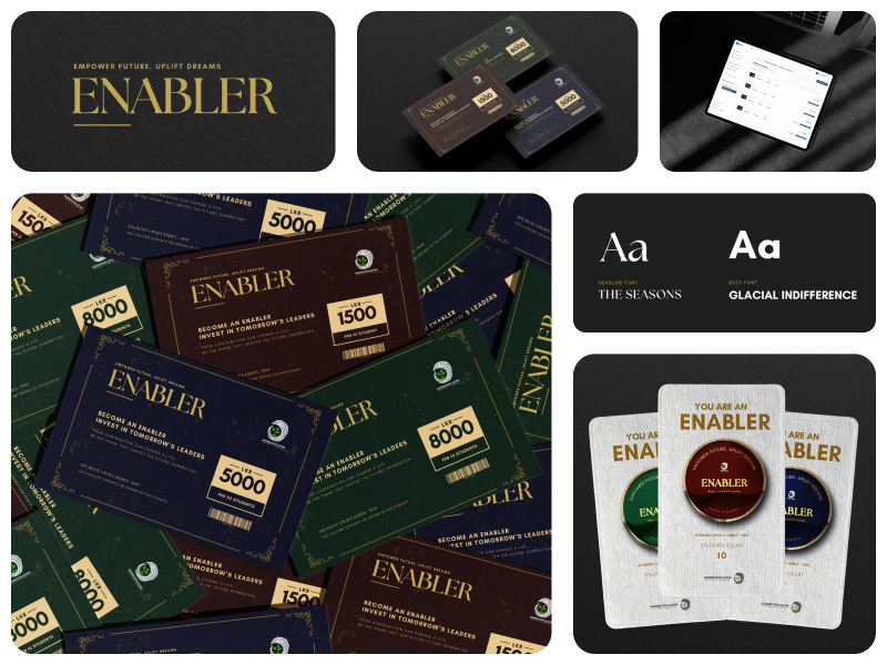 Enabler Voucher Campaign branding design graphic design product design