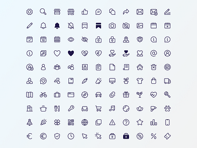 Icon Set icon design icon set icons product design social network app ui