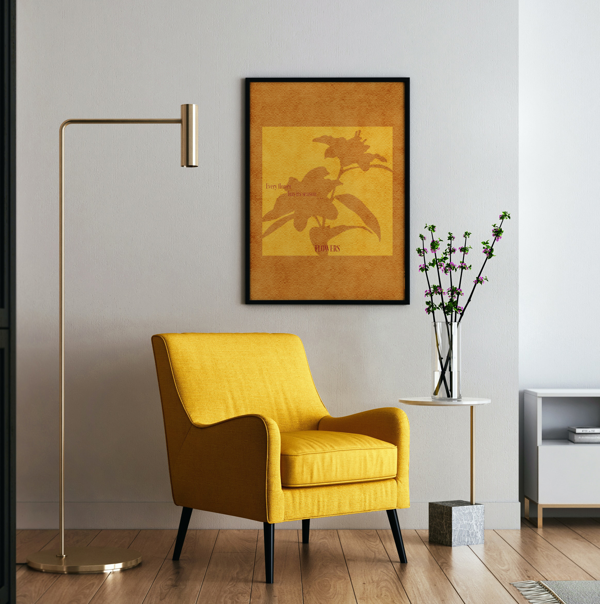 Cozy Flower Poster adobe photoshop cozy cozy poster flower flower poster graphic design minimalistic poster photoshopposter poster warm collors