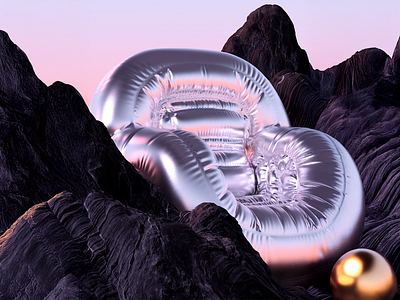 Inflatable Form Study- 3D Design 3d 3d art 3d form 3d model 3d modeling 3d rendering creative design digital art form future futuristic futuristic design product product model product visualization