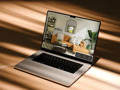 Aurea - Home Decore E-commerce Landing Page bmvsi catalog page decor dribbble weekly showcase ecommerce furniture interaction design online shopping room website