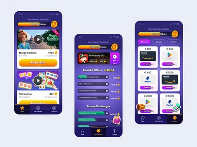 Supreme King app design earn games games recreational mobile recommendations ui