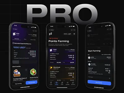 FIVA PRO mode animation blockchain crypto figma miniapp telegram ton ui ux web web3