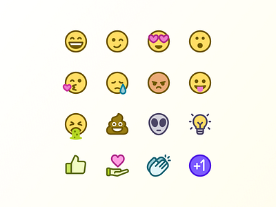 Flat Emoji Set emoji emoji design emoji set icon set