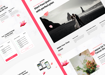 Wedding eComerce - Landing Page branding design ecommerce landing page ui ux wedding