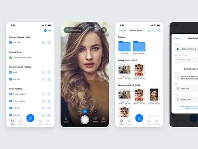 Uploadcam camera cloud folder gallery photo ui upload