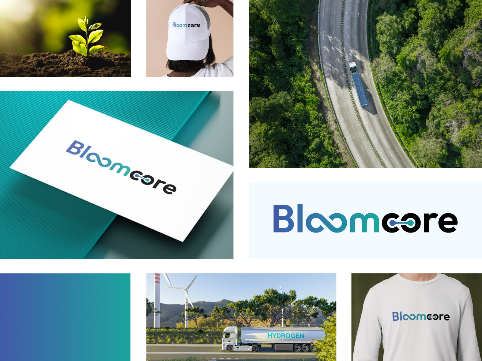 Bloomcore design graphic design logo logo design sustainibility ve vector