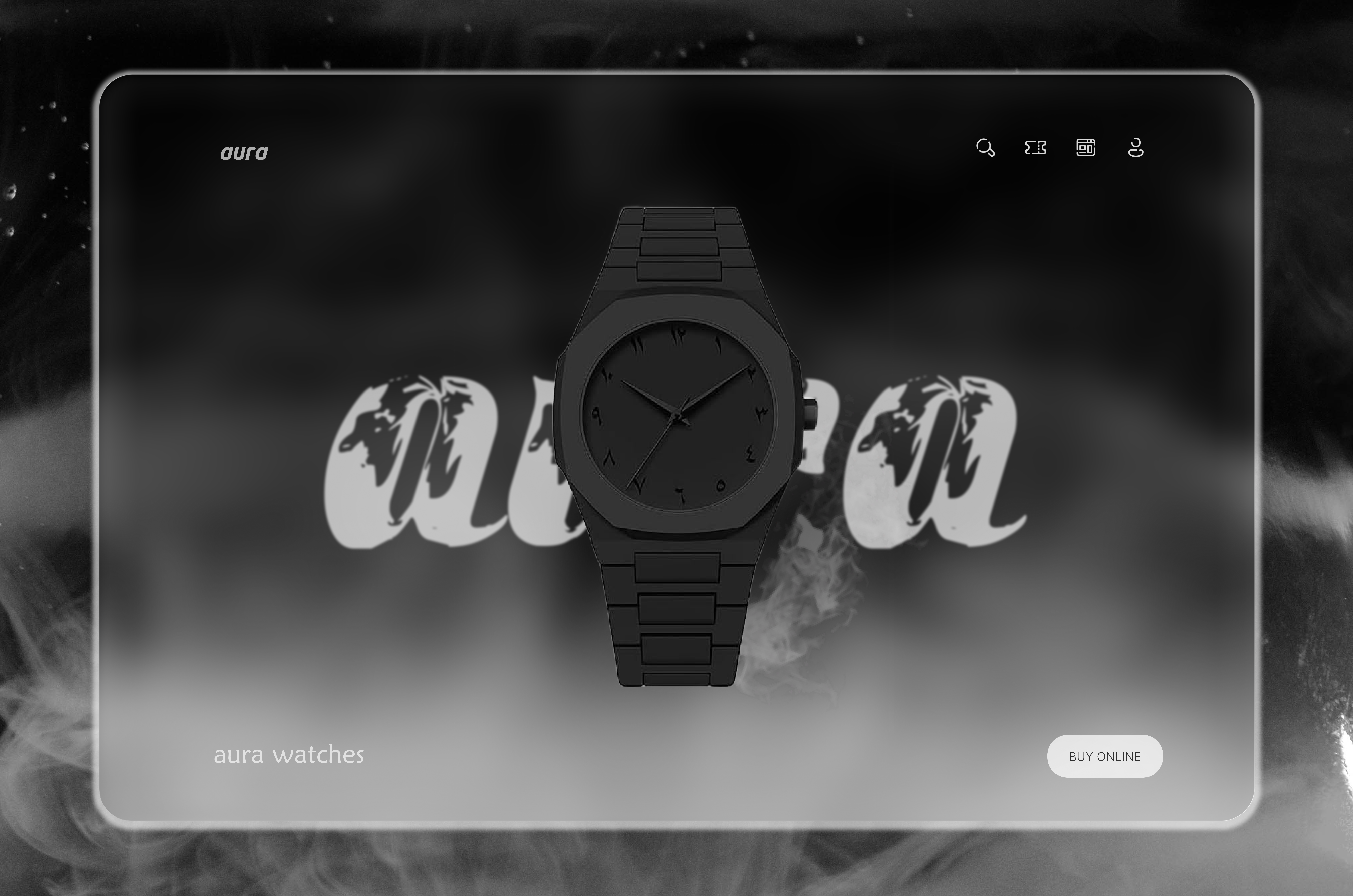 aura arabic watch website design ⌚🎨 arabic aura auraarabic aurawatch branding com.hhp design designs.hhp graphic design ui ui ux design uidesign ux uxdesign watch