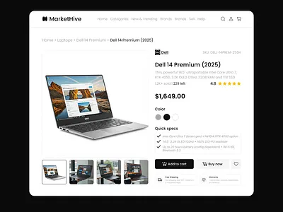 E-commerce Product Page - Clarity & Conversion app cart clean design design e commerce figma landing page minimalist product page shopping ui ux web design website