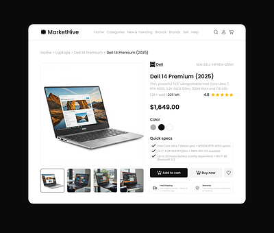 E-commerce Product Page - Clarity & Conversion app cart clean design design e commerce figma landing page minimalist product page shopping ui ux web design website