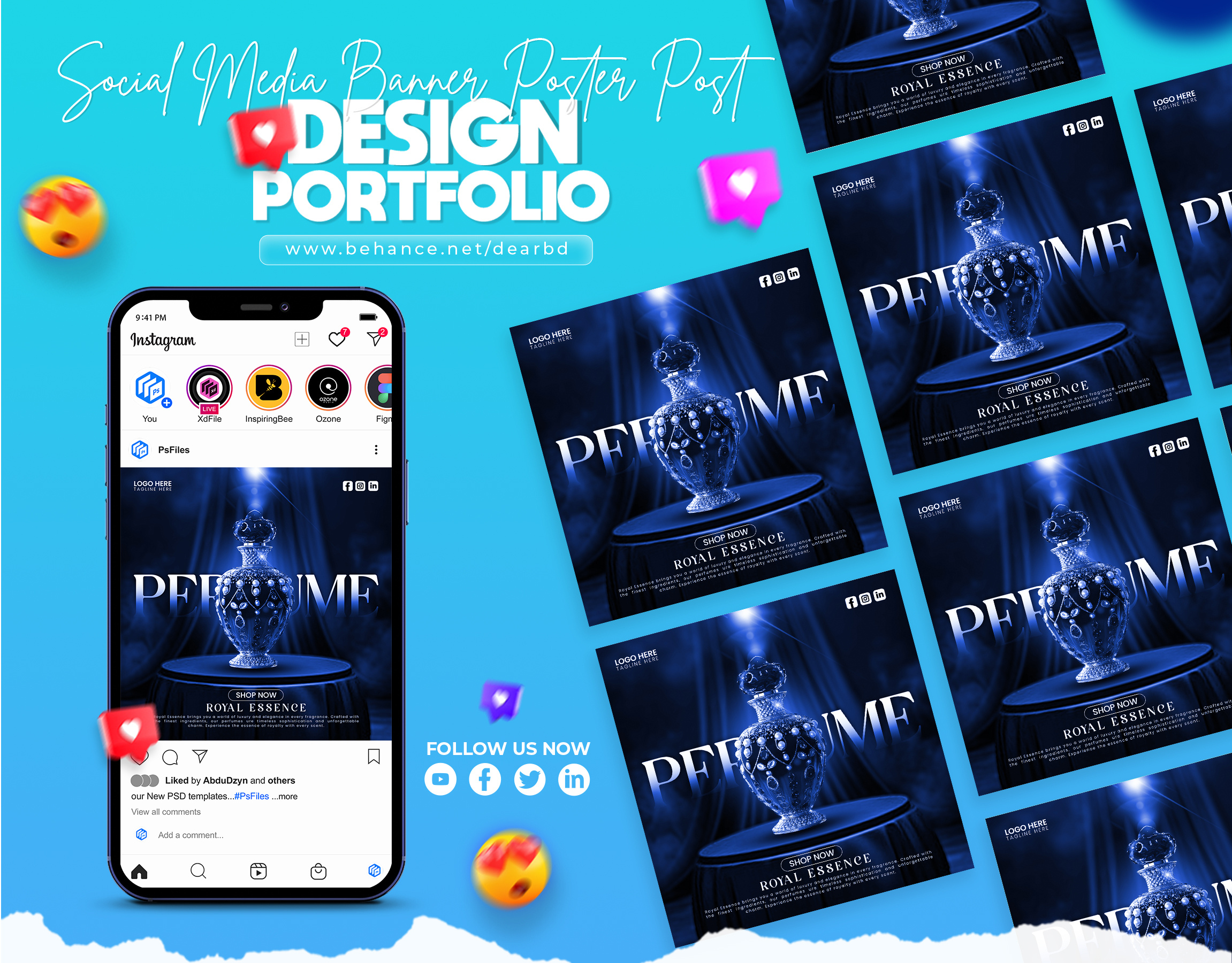Social Media Post Design | Perfume advertising branding food food flyer graphic designer restaurant restaurant manu social media post social media post design
