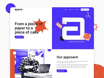 Landing page - Daily UI 003 003 branding daily ui challenge design effects figma key visual landing page logo photoshop ui design
