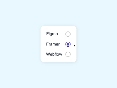 Day 109 - Radio Button Interaction animation graphic design interactiondesign microinteraction microinteractions motion graphics ui uidesign