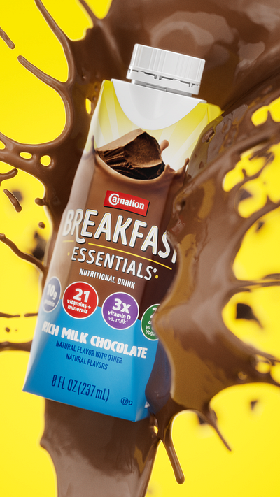 Breakfast Essentials: 3D Product Animation 3d animation 3d drink 3d food 3d for amazon 3d for ecommerce 3d modeling 3d product animation 3d product renders 3d render 3d ads cgi cinema4d redshift