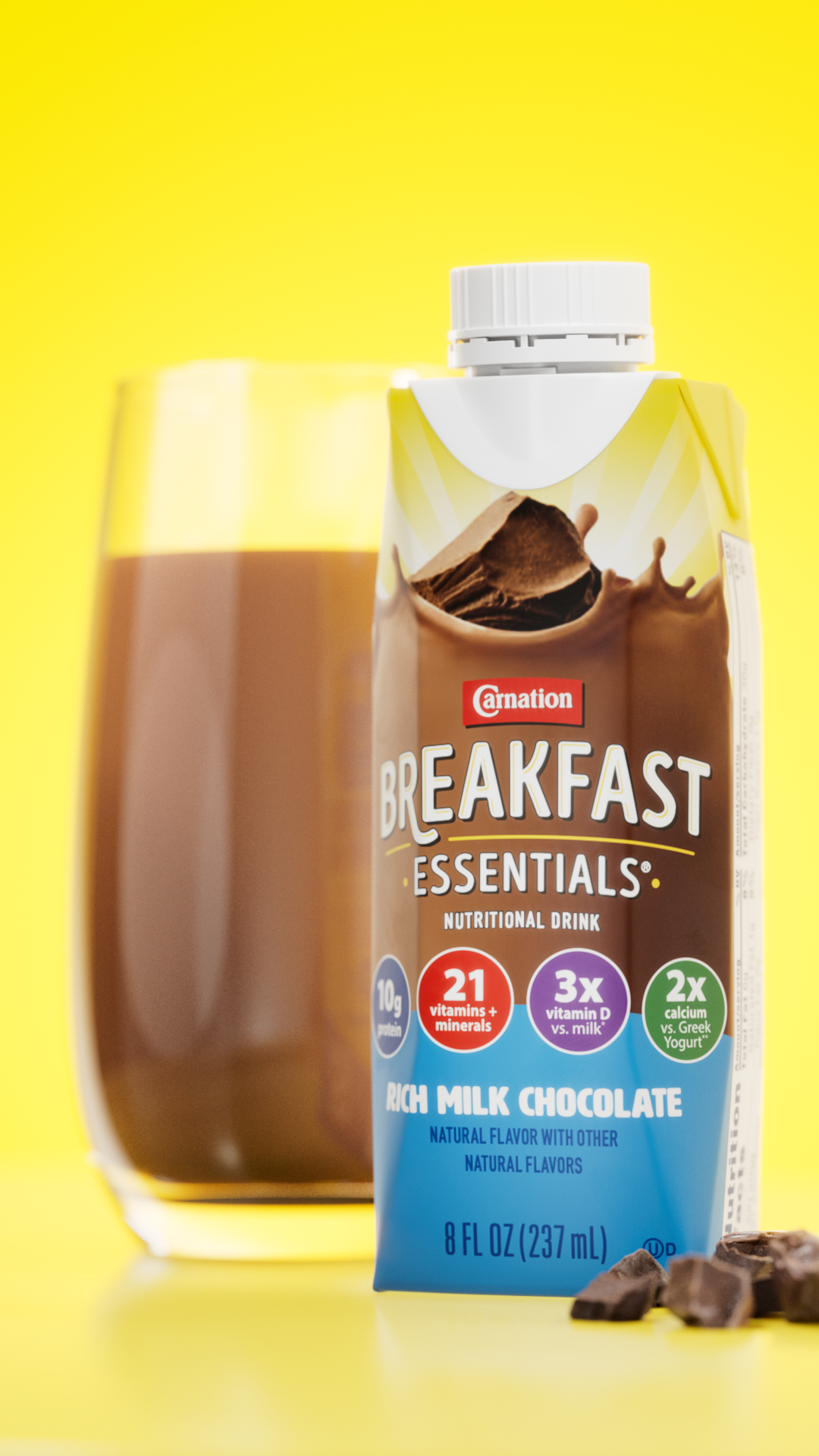 Example of 3D Beverage Product Render & Animation