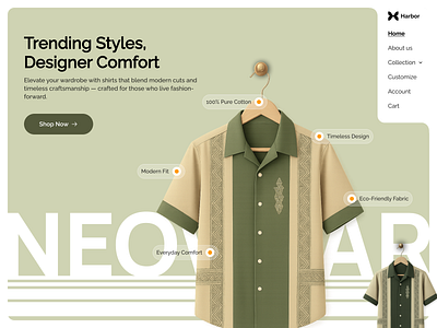 eCommerce Shirt Website-Swan Design Agency clothingstore creativedesign dailyui designdaily designer designinspiration dribbble ecommercedesign fashionui herosection interfacedesign landingpage moderndesign shopui ui uidesign uiux uxdesign webdesign websitedesign