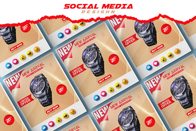 Premium Watch Social Media Post Design bablagfx conversion design
