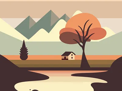 Landscape Illustration/animation animation branding design graphic design illustration logo typography ui ux vector