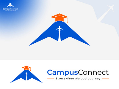 CampusConnect Minimal Logo Design branding creative design graphic design logo minimal modern ui vector