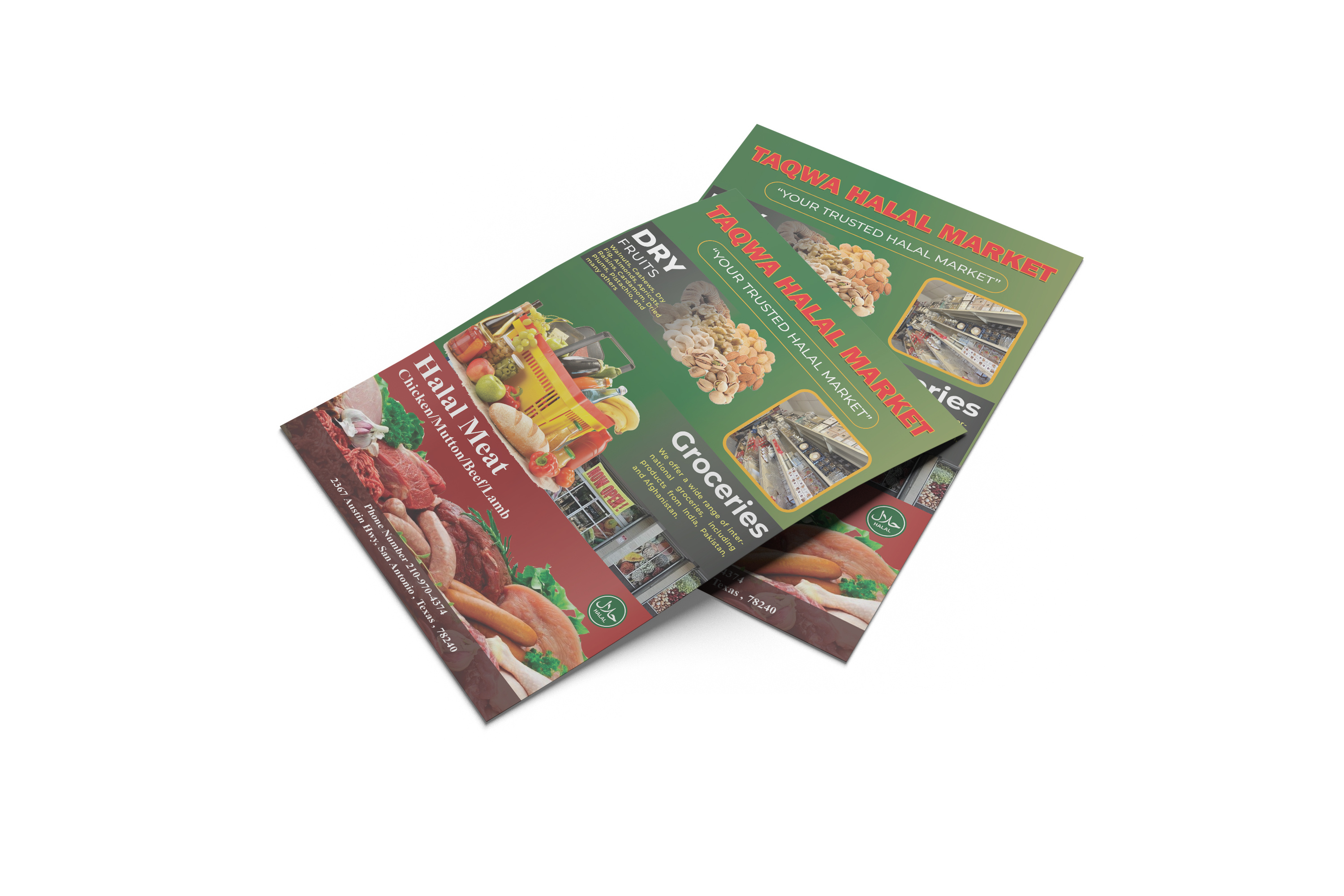 Halal Super Shop Poster Design branding branding marketing brochure design flyer design graphic design poster design print design