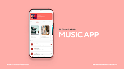 MUSIC APP animation app app design branding dashboard design flat graphic design icon illustration illustrator logo logo design minimal redesign typography ui ux web website