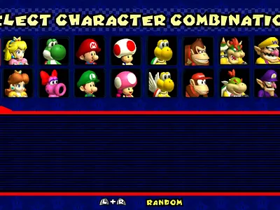 Mario Kart Double Dash Character Select after effects animation graphic design mario mario kart nintendo