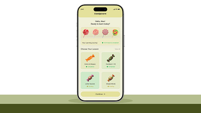 CandyLearn-Language Learning App UIUX laguage app language learning mobile app mobile app design mobile application ui design uiux user interface