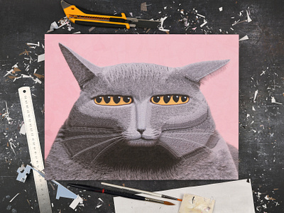 Elwood, studio cat cats eyes portrait studio