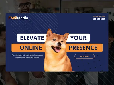 FMO Media Landing Page ad ads branding design fmo graphic design identity illustration landing page law firm marketing media meta page ppc ui ux vector video videography