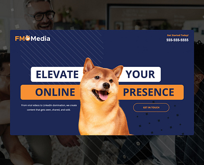 FMO Media Landing Page ad ads branding design fmo graphic design identity illustration landing page law firm marketing media meta page ppc ui ux vector video videography
