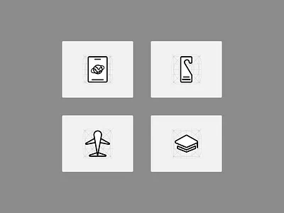 Direct دايركت | App Icons Set app icons branding custom icons design flight icon graphic design hotel icon icon design school icon travel app ui icons visa icon web design