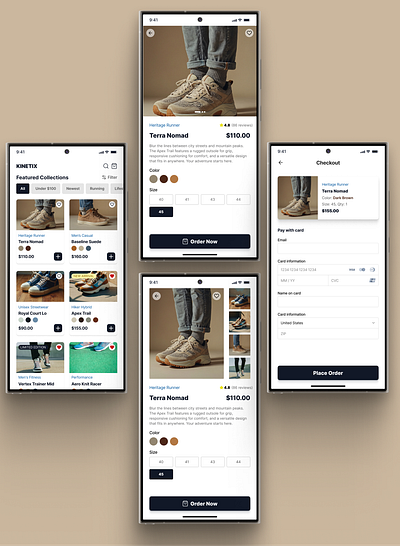 Fast E-commerce Experience branding buy checkout e commerce figma freelance place order product product design product details ui ux