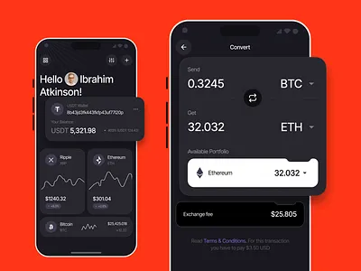 Smart Insights Dashboard 2025 – Crypto Made Clear app crypto exchange finance fintech mobile app ui web3