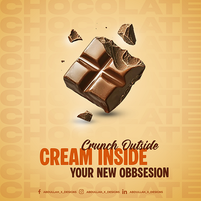 chocolate post brand design branding chocolate post custom design graphic design post post design