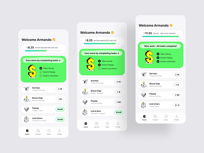 Task Card UI app card design mobile tasks ui ux