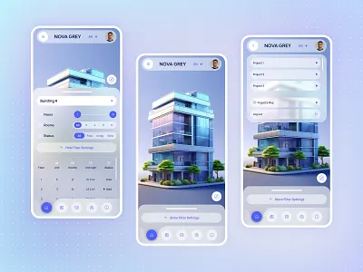 Real Estate Mobile Application app app design apps blur design interface ios mobile mobile app mobile app design mobile application mobile apps mobile design ui user experience user interface ux
