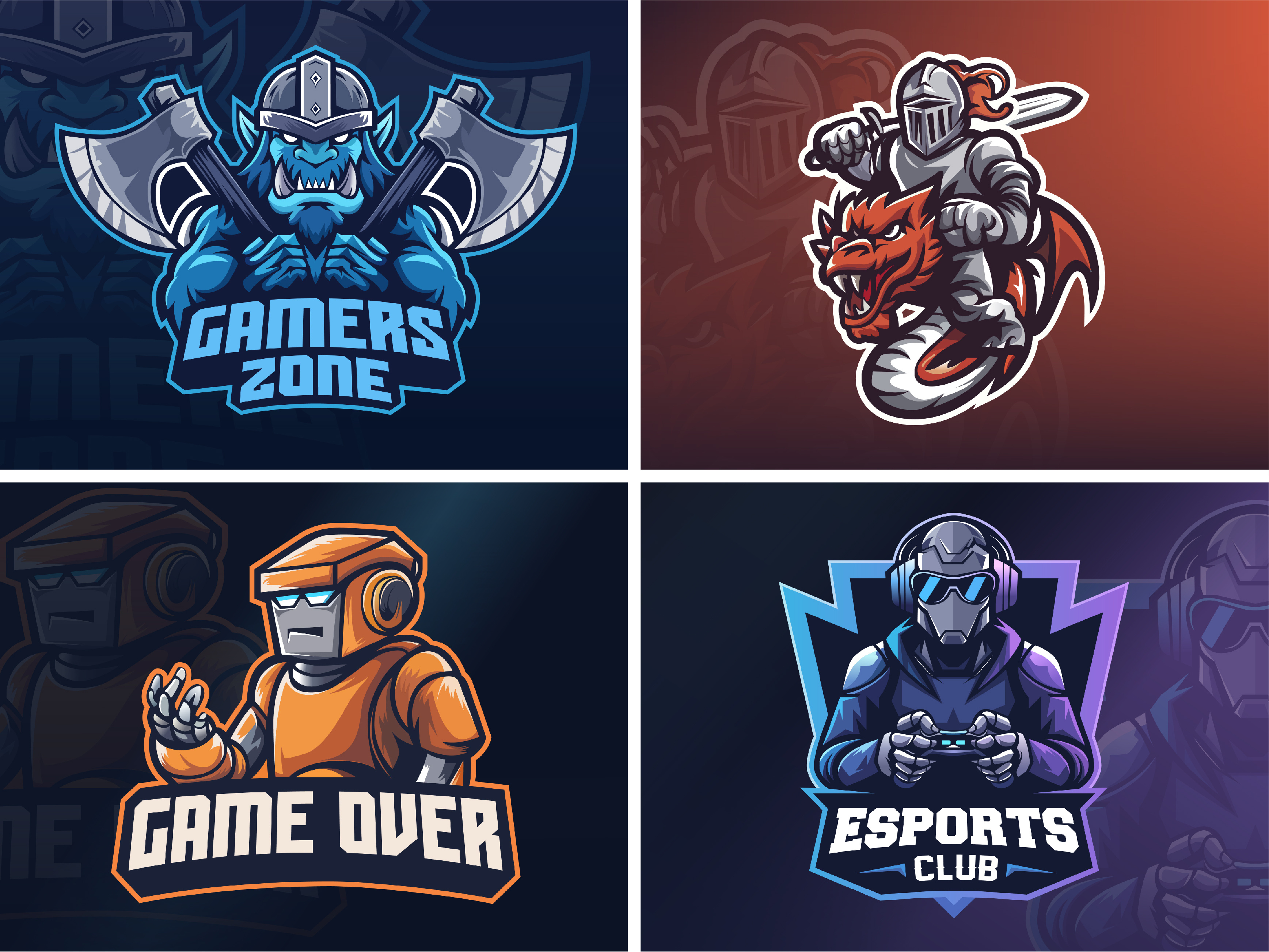 Example of Mascot Logo Design For Esports & Gaming